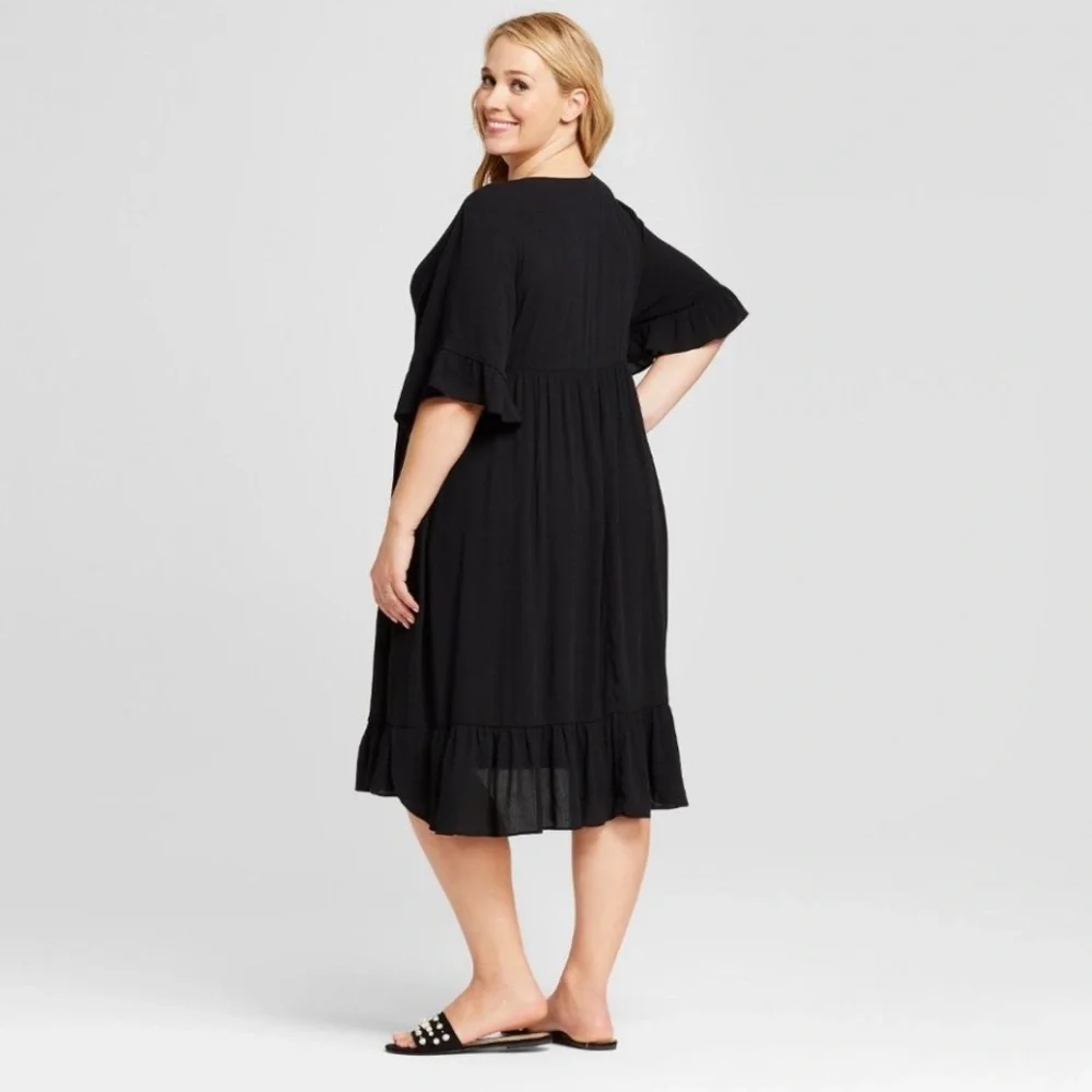 Ingrid & Isabel Black Midi Dress - Picture 2 of 3